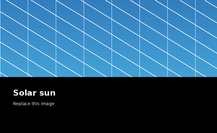 Solar sun placeholder