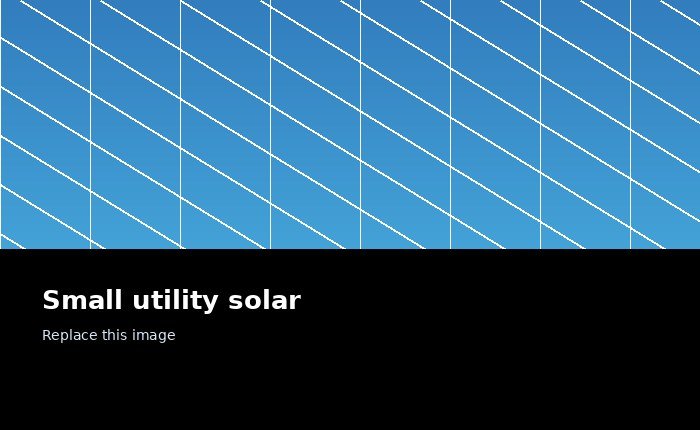 Small utility solar placeholder